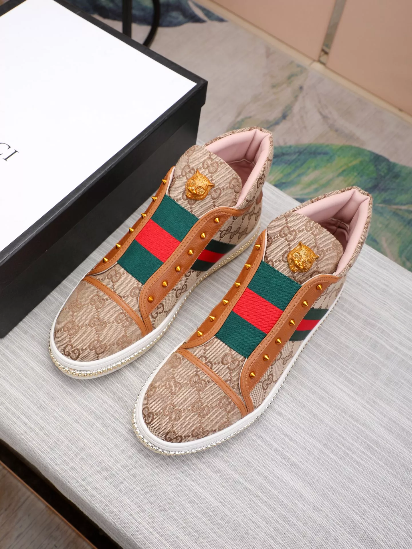 gucci high tops chaussures pour homme s_12b454b2